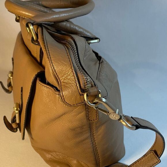 Boden Tan Leather Crossbody shoulder Bag - Picture 7 of 15